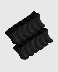 True ClassicBlack No Show Socks 12-Pack 2.0