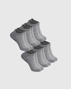 True ClassicHeather Gray No Show Socks 6-Pack 2.0