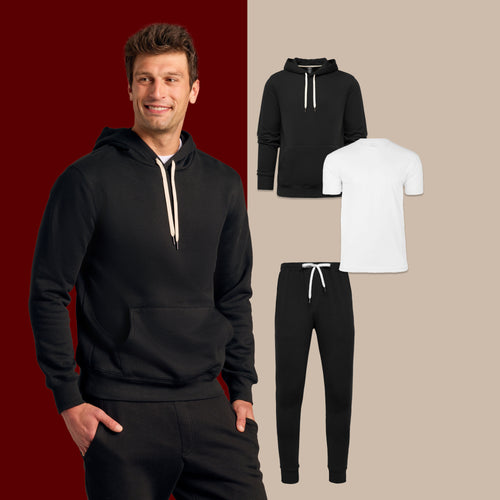 Hoodie & Active Jogger 3-Pack