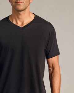 True ClassicBlack V-Neck Tee