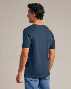 True ClassicNavy V-Neck Tee