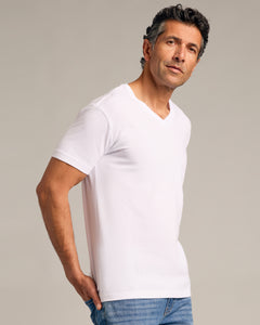 True ClassicWhite V-Neck Tee