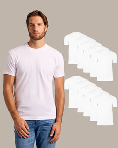 True ClassicAll White Classic Crew 10-Pack