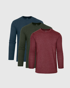 True ClassicWoodland Dusk Long Sleeve Classic Crew 3-Pack