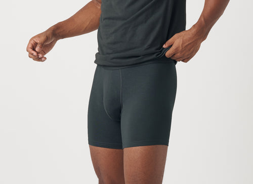 3Pack Men Silk Boxers Underwear Spandex 3D Crotch Boxer Underwear Shorts