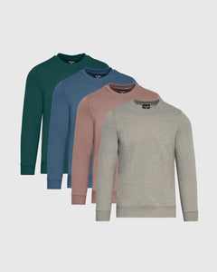 True ClassicRadiant Fleece Crew 4-Pack