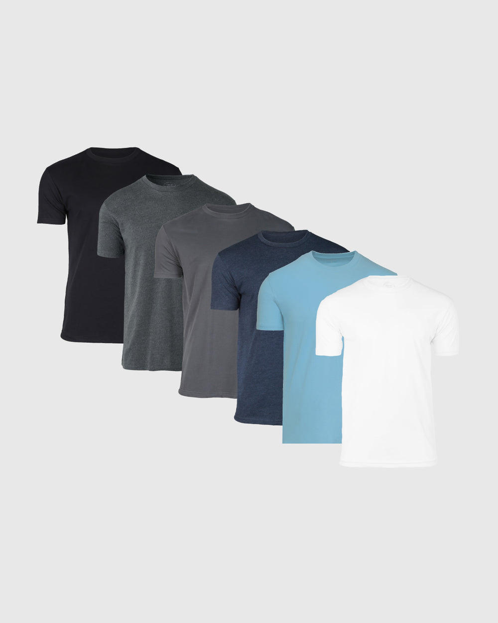 Pack de 6 camisetas cuello redondo esenciales urbanas