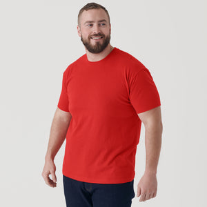 True ClassicTrue Red Short Sleeve Crew Neck Tee