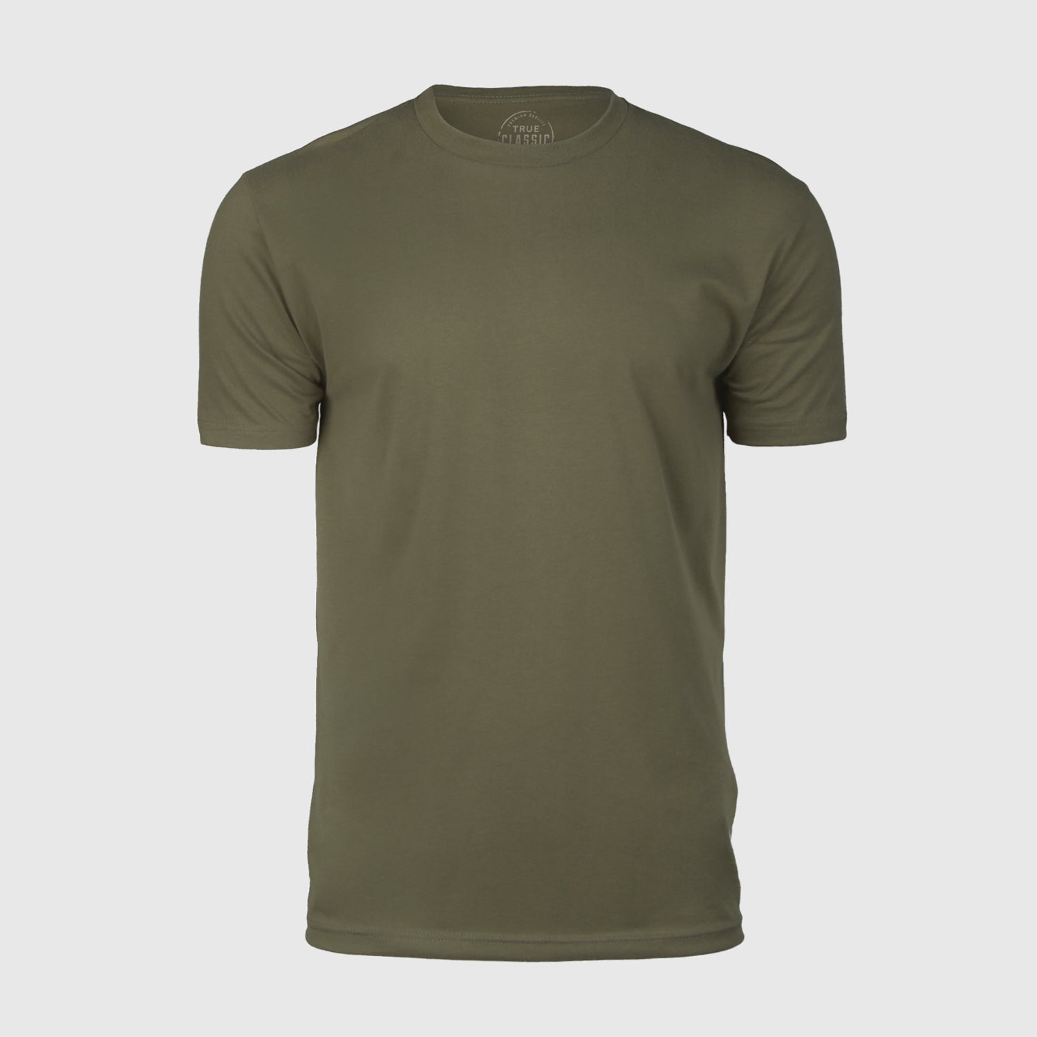 T-Shirt Military – Classic Neck Crew True Green