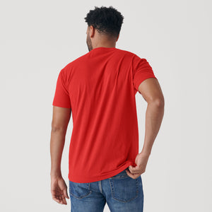 True ClassicTrue Red Short Sleeve Crew Neck Tee