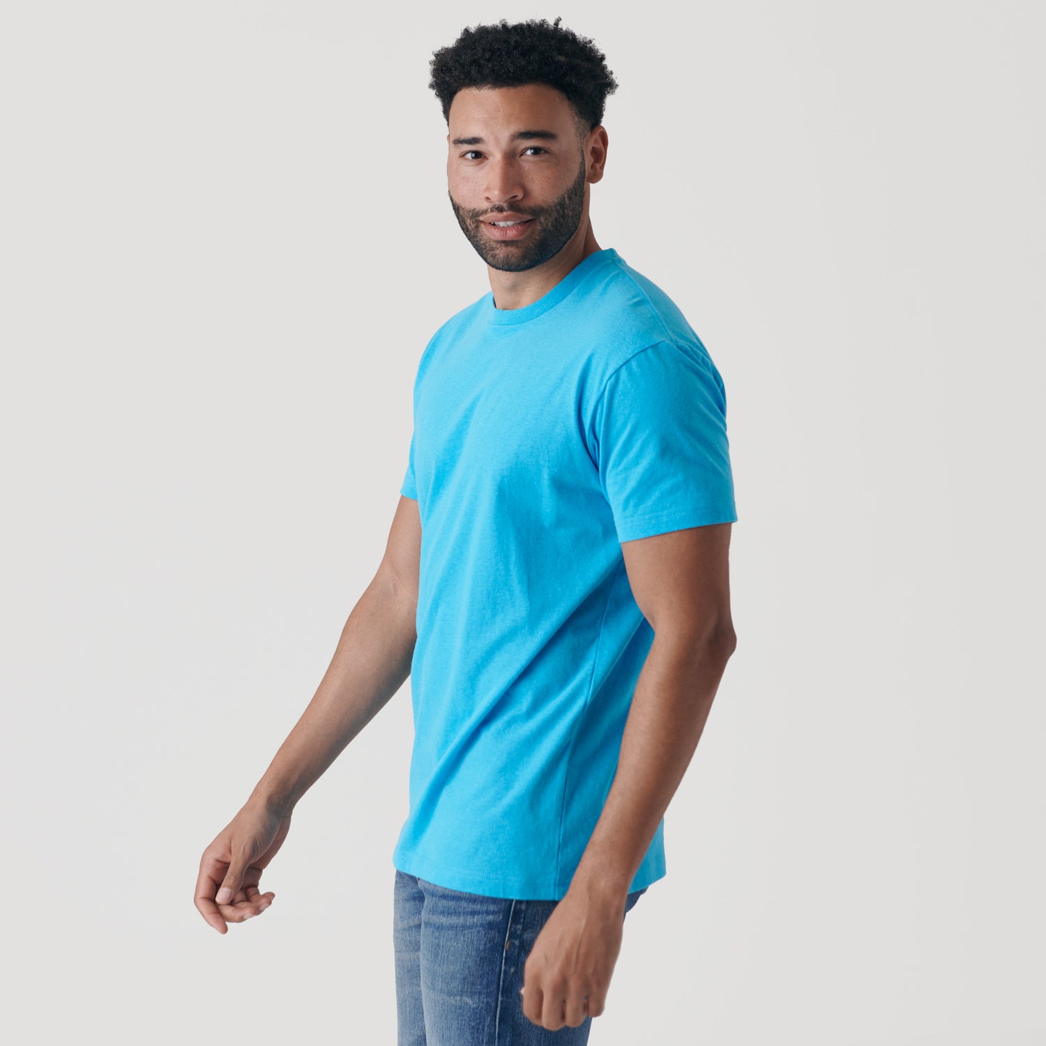 Tee shirt turquoise outlet homme