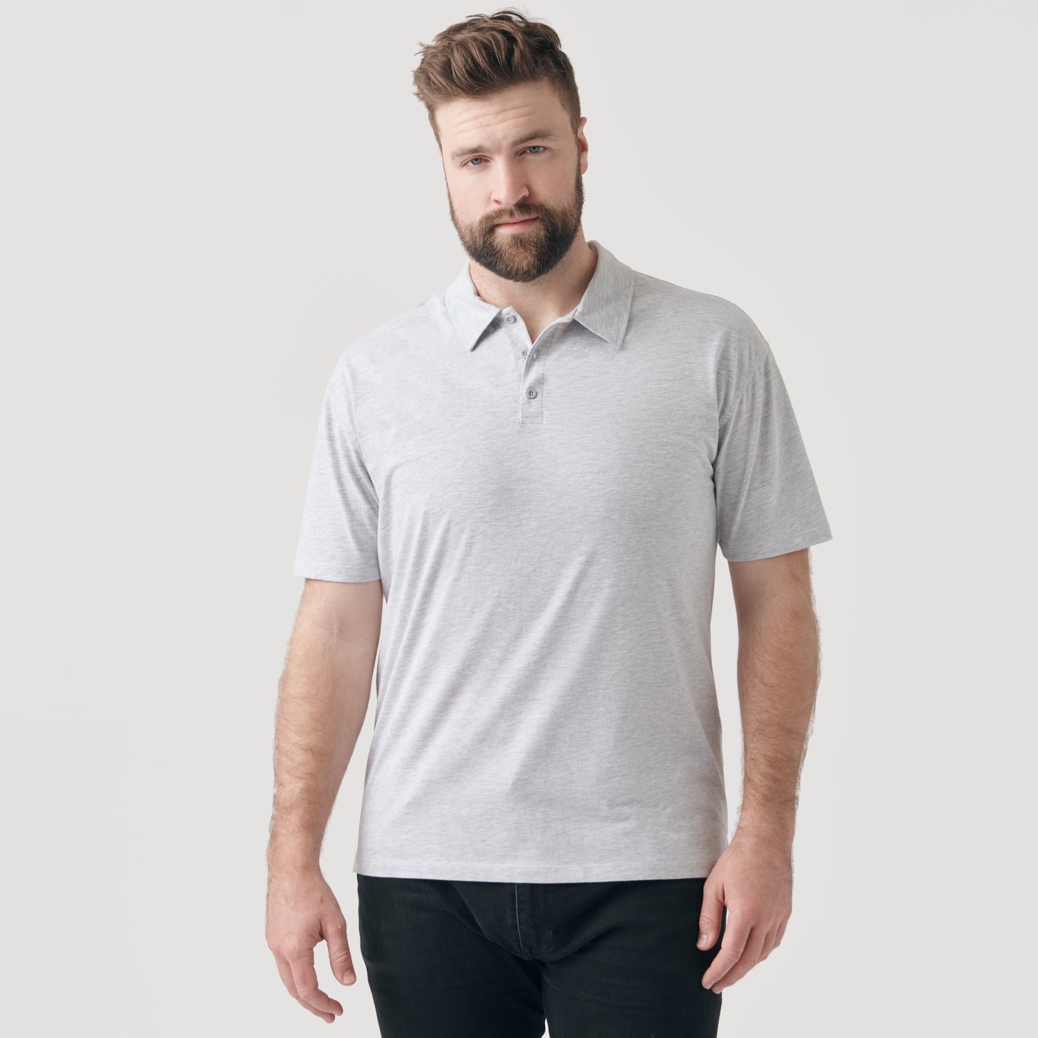 Light Heather Gray Polo Shirt for Men | True Classic