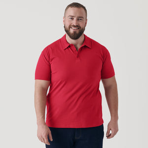 True ClassicRaspberry Short Sleeve Polo