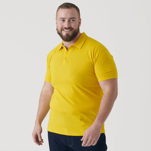 True ClassicYellow Short Sleeve Polo