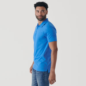 True ClassicPeriwinkle Blue Short Sleeve Polo