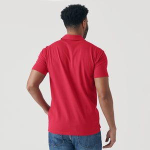 True ClassicRaspberry Short Sleeve Polo