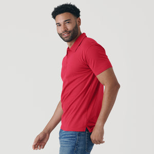 True ClassicRaspberry Short Sleeve Polo