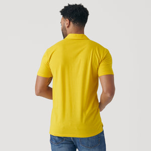 True ClassicYellow Short Sleeve Polo