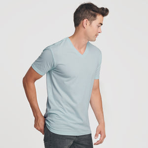 True ClassicLight Blue V-Neck Tee