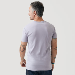 True ClassicLilac Gray V-Neck Tee