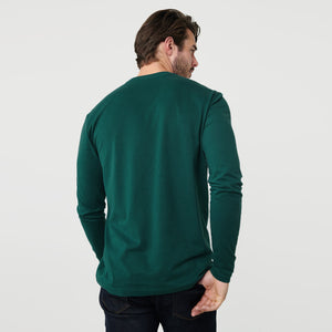 True ClassicEmerald Long Sleeve Crew Neck Tee