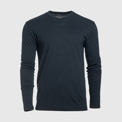 Navy Long Sleeve Crew Neck Tee