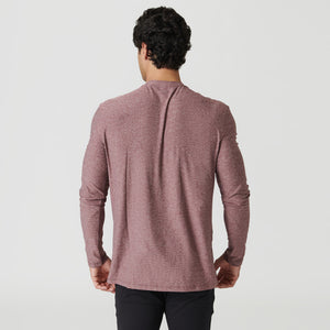 True ClassicHeather Burgundy Active Long Sleeve Crew T-Shirt