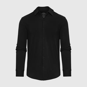 True ClassicLongsleeve-Strickshirt in Schwarz