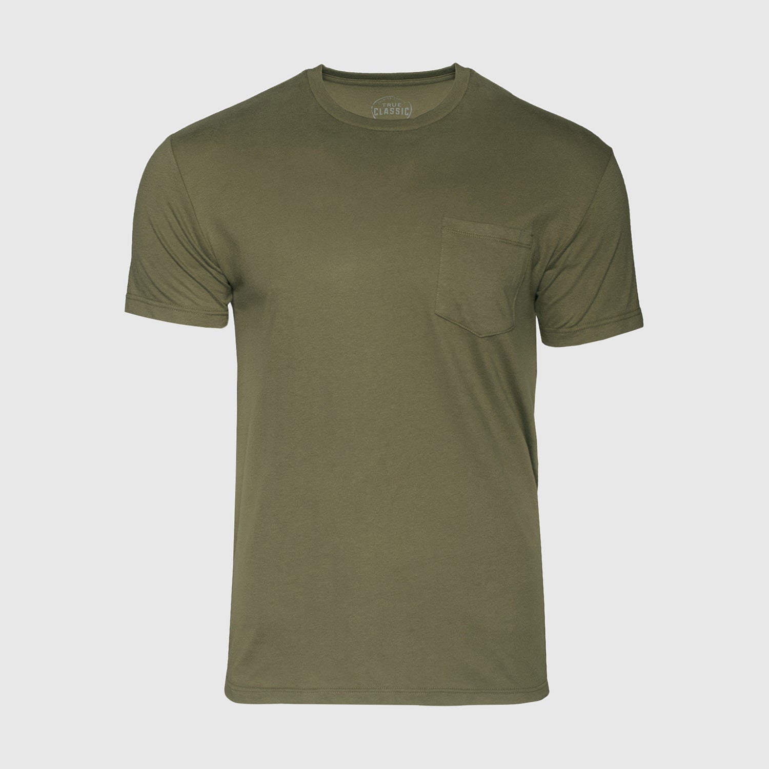 Military Green Pocket Crew Tee – True Classic