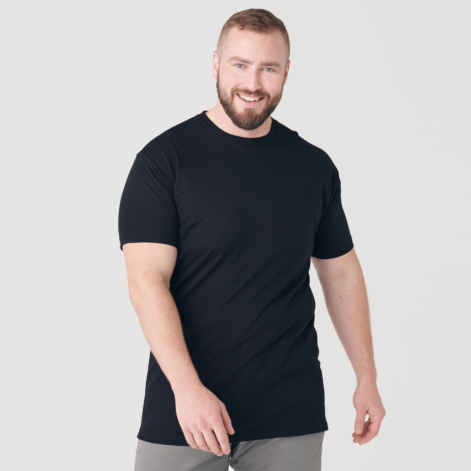 Men's Long Black T-Shirt - True Classic