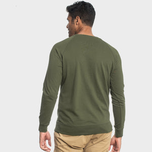 True ClassicMilitary Green French Terry Sweatshirt