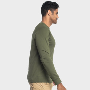 True ClassicMilitary Green French Terry Sweatshirt