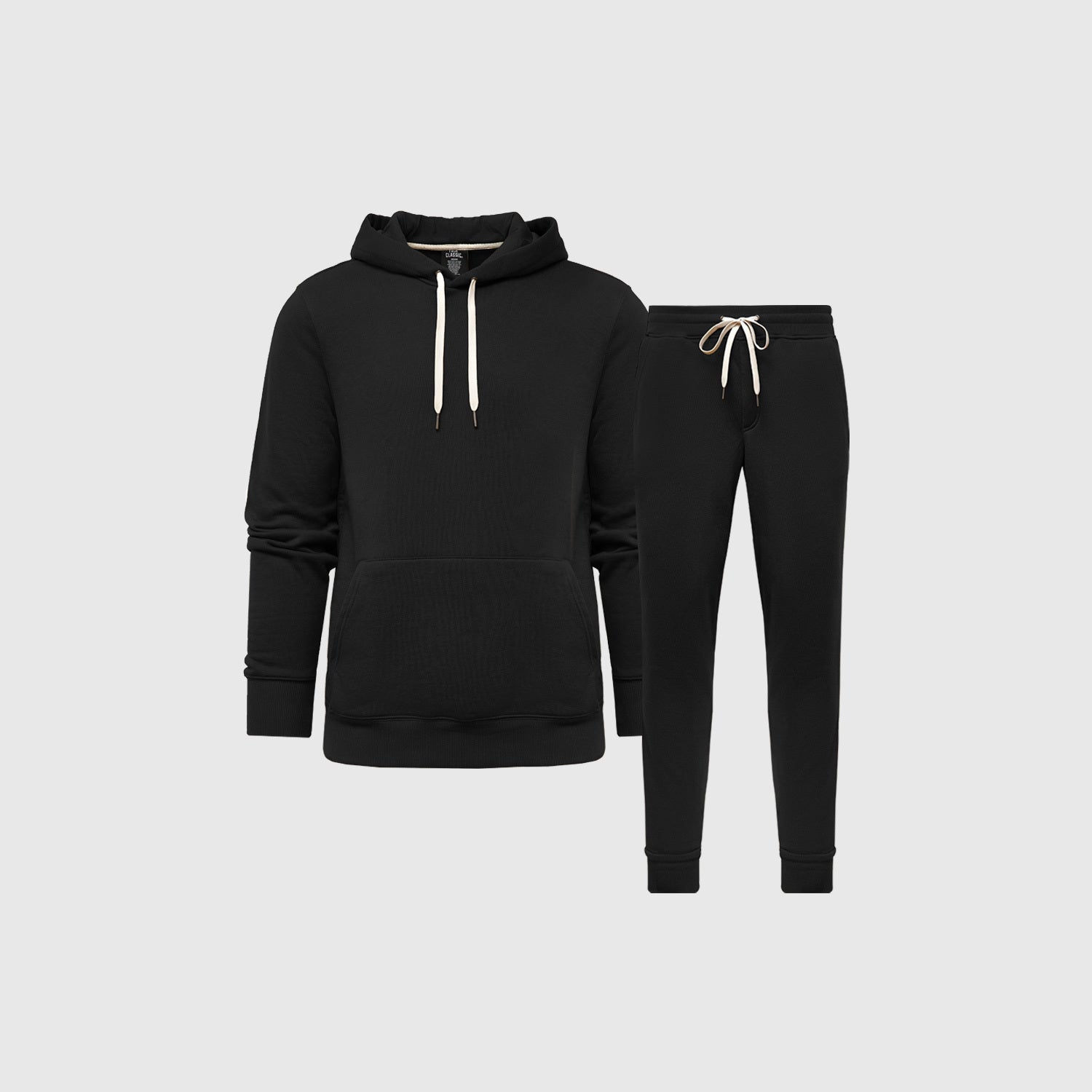 Black hoodie best sale and sweatpants set