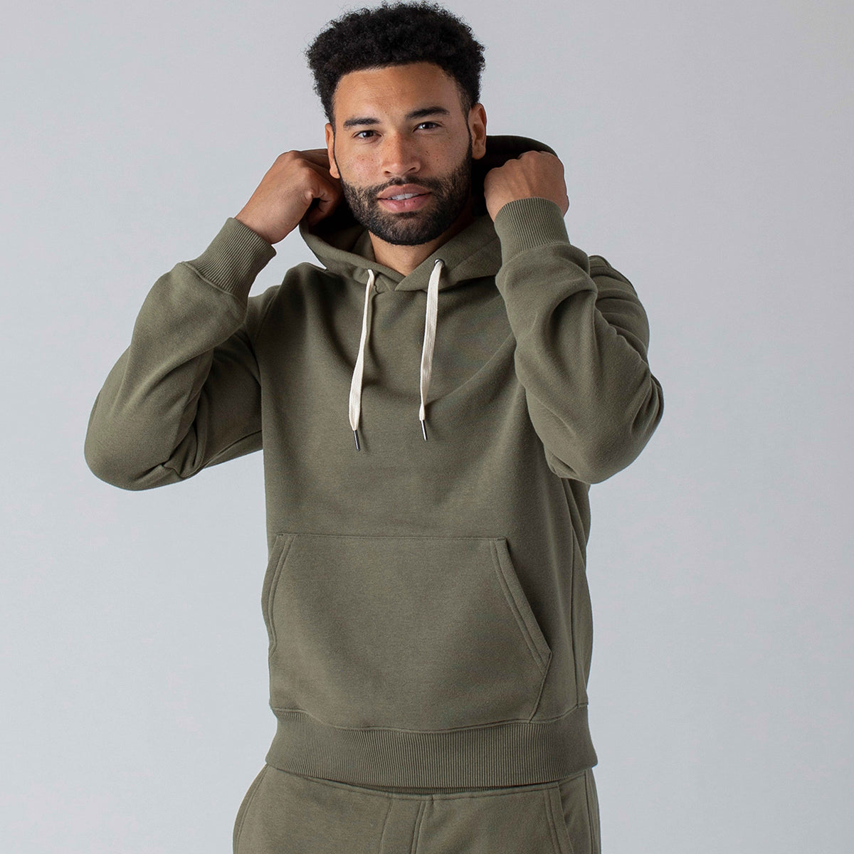 Military green outlet hoodie